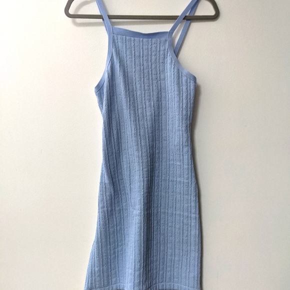 zara knit dress with straps Zara women KNIT MIDI DRESS WITH CONTRAST CUTWORK EMBROIDERY. Size XS-S